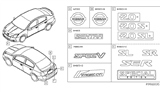 Diagram for 2007 Nissan Maxima Emblem - 62890-6Z500