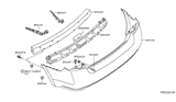 Diagram for 2010 Nissan Sentra Bumper - 85022-ET30A