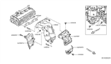 Diagram for 2009 Nissan Cube Exhaust Manifold Gasket - 14036-ED800