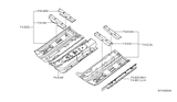 Diagram for 2007 Nissan Sentra Floor Pan - 74320-ET030