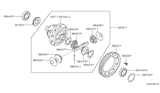 Diagram for Nissan Cube Pinion Bearing - 40210-00Q0K