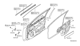 Diagram for 2010 Nissan Sentra Weather Strip - 80831-ZT50A