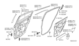 Diagram for 2010 Nissan Sentra Door Moldings - 82820-ET000