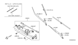 Diagram for 2007 Nissan Sentra Wiper Arm - 28881-ET000