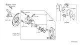 Diagram for 2008 Nissan Sentra Brake Caliper Repair Kit - 44001-EM11A