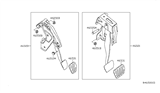 Diagram for 2009 Nissan Sentra Brake Pedal - 46501-ET80C