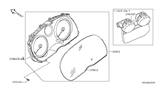 Diagram for 2010 Nissan Sentra Instrument Cluster - 24810-9AA2B