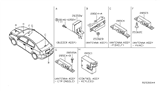 Diagram for 2010 Nissan Sentra Antenna - 285E4-EG020