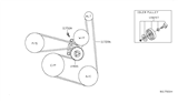 Diagram for Nissan Serpentine Belt - 11720-ET00A