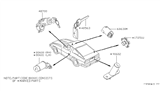 Diagram for Nissan 280ZX Ignition Lock Cylinder - 99810-P7100
