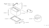 Diagram for 1983 Nissan 280ZX Battery Tray - 24428-P7100