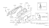 Diagram for 1979 Nissan 280ZX Fender - 63100-P7100