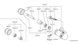 Diagram for 1987 Nissan Van Clutch Slave Cylinder - 30620-U7001