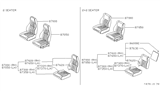 Diagram for 1981 Nissan 280ZX Seat Cushion - 87350-P7103