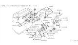 Diagram for 1983 Nissan 280ZX Turbocharger - 14411-P9000