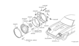 Diagram for 1979 Nissan 280ZX Headlight Cover - 26029-F9900