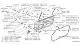 Diagram for Nissan 280ZX Door Hinge - 80400-P7100