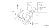 Diagram for Nissan 280ZX Seat Belt - 86880-P7200