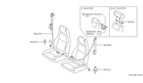 Diagram for 1979 Nissan 280ZX Seat Belt - 86880-P7200