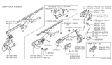 Diagram for Nissan 280ZX Window Regulator - 80721-P7110