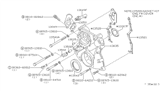 Diagram for 1980 Nissan 280ZX Timing Cover Gasket - 13520-P0125