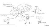 Diagram for 1982 Nissan 280ZX Engine Control Module - 22611-P7900