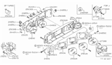 Diagram for 1981 Nissan 280ZX Oil Pressure Gauge - 24870-P7101