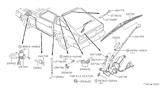 Diagram for Nissan 280ZX Wiper Blade - 26360-P7100