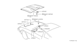 Diagram for 1982 Nissan 280ZX Hood Latch - 65601-P7101