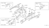 Diagram for Nissan 280ZX Body Mount Hole Plug - 64812-P6500