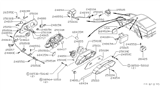 Diagram for 1980 Nissan 280ZX Speedometer Cable - 25050-P7100