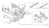 Diagram for 1983 Nissan 280ZX Fender - 78112-P9480