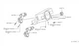 Diagram for 1983 Nissan 200SX Ignition Switch - 48750-E7705