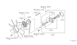 Diagram for 1983 Nissan 280ZX Fan Clutch - 21082-S8200