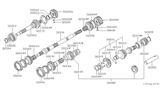 Diagram for 1983 Nissan Datsun 810 Output Shaft Bearing - 32203-18000