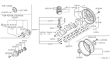 Diagram for 1987 Nissan Hardbody Pickup (D21) Crankshaft Gear - 15043-21000