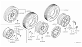 Diagram for Nissan Hardbody Pickup (D21) Lug Nuts - 40224-U7410