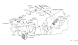 Diagram for 1982 Nissan 280ZX Oil Cooler - 21305-P9000