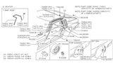 Diagram for 1982 Nissan 280ZX Weather Strip - 76830-P7160