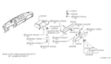 Diagram for 1982 Nissan 280ZX Glove Box - 68610-P7100