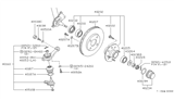 Diagram for 1982 Nissan 280ZX Wheel Hub - 40202-P6525