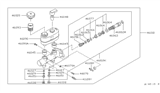Diagram for Nissan 280ZX Brake Master Cylinder Reservoir - 46010-P9100