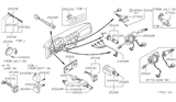 Diagram for 1983 Nissan 280ZX Antenna Switch - 27357-P7901