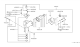 Diagram for Nissan 280ZX Rack And Pinion - 49200-P7100