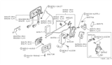 Diagram for Nissan 300ZX Door Lock - 80500-19P60