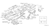 Diagram for 1988 Nissan 300ZX Body Mount Hole Plug - 76895-19P01