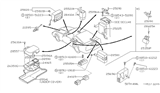 Diagram for 1989 Nissan 300ZX Coolant Temperature Sensor - 25914-05P00