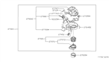 Diagram for 1984 Nissan 300ZX Blend Door Actuator - 27730-01P00