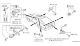 Diagram for 1989 Nissan 300ZX Ignition Lock Assembly - 48700-21P25