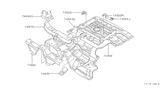 Diagram for 1989 Nissan 300ZX Floor Pan - 74512-21P00